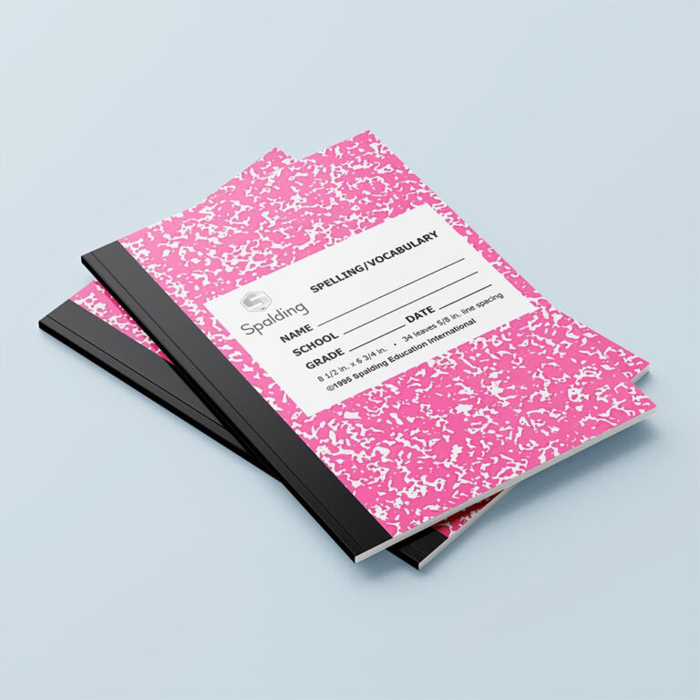 Primary Student Notebook Notebook NB1: Pink Primary Spelling/Vocabulary Notebook – Spalding ...