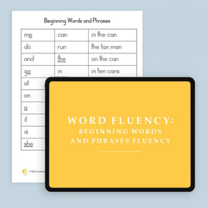 WFBB word fluency beginning words and phrases downloadable resource wfbd WFBB word fluency beginning words and phrases downloadable resource wfbd
