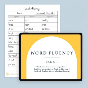 WFBB word fluency series downloadable resource wfd